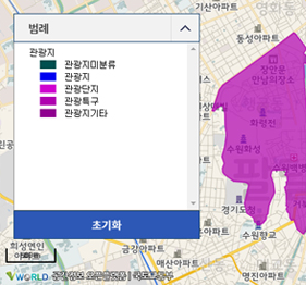 관광지 선택 시 다음과 같이 확인 할 수 있습니다.